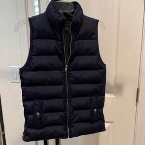 J. Crew Navy Puffer Vest